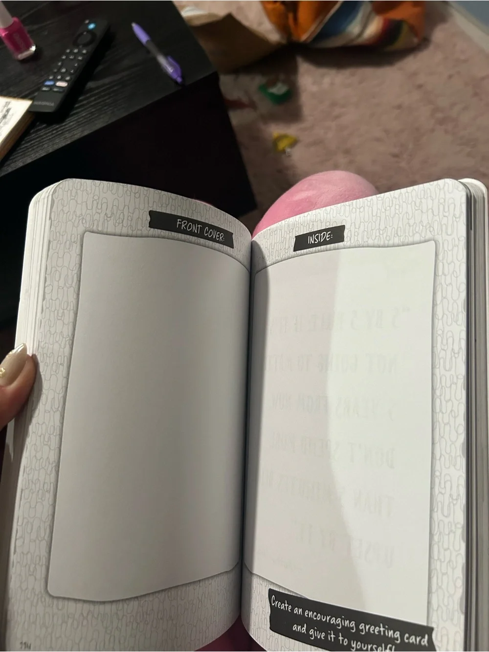 Put Your Feelings Here — Black & Orange DBT Journal